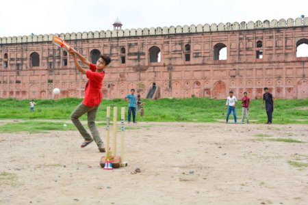 cricket ground, badhahi Masjid, Lahore.jpg