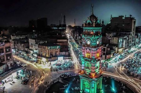 Night View Clock Tower Fsd PakisTan.jpg