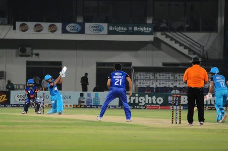 Asif Zakir getting bowled by Mohammad Nawaz.JPG