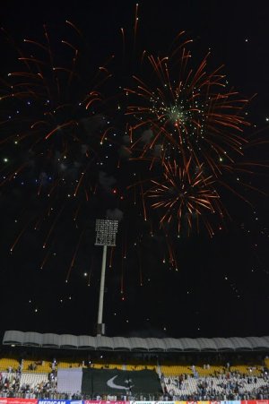 Fireworks after the conclusion of the National T-20 Cup 2016 (1).JPG