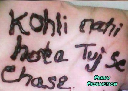 Henna about Kohli.JPG