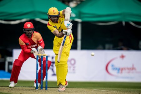 Kyle Coetzer on his way to his maiden T20 century at HKT20 Blitz.jpg