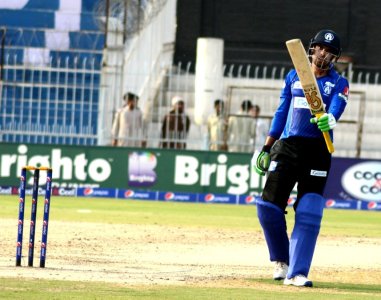 Umar Amin celebrate his  first hundred in pakistan Cup 2018.jpg