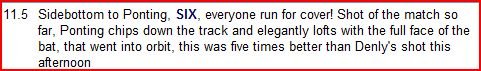 Ricky Ponting´s six.JPG