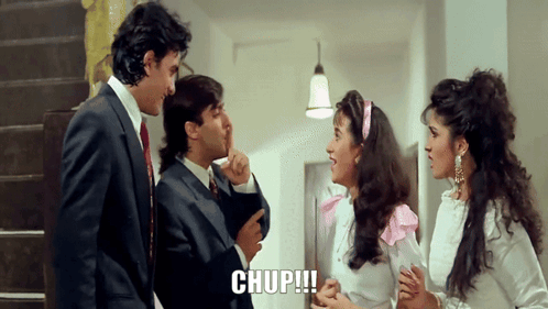 lambi-khamoshi-andaz-apna-apna.gif