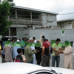 Pakistani Players and Coaching Staff at Jummah Prayer