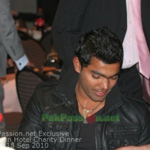 Pakistani Players at Fundraising Dinner Night