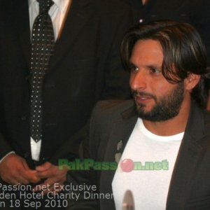 Pakistani Players at Fundraising Dinner Night