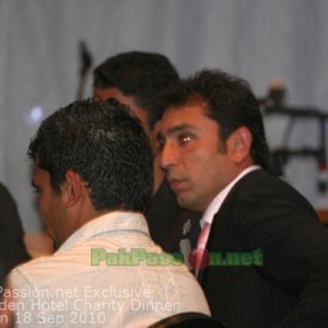 Pakistani Players at Fundraising Dinner Night