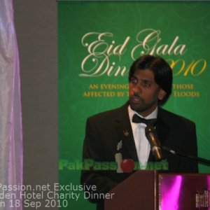 Pakistani Players at Fundraising Dinner Night