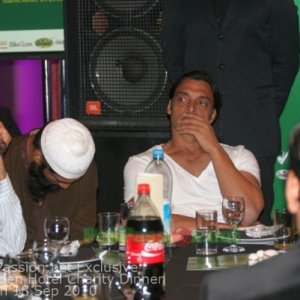 Pakistani Players at Fundraising Dinner Night