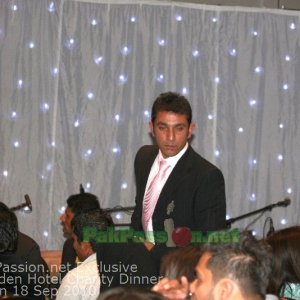 Pakistani Players at Fundraising Dinner Night