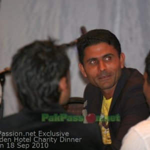 Pakistani Players at Fundraising Dinner Night