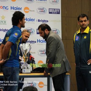 Pakistan vs Sri Lanka T20I Series - Trophy Unveiling