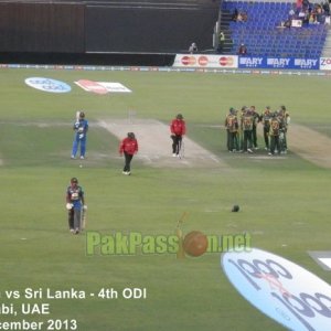 4th ODI: Pakistan vs Sri Lanka at Abu Dhabi