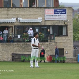 Mansoor Amjad Playing for Colne Cricket Club