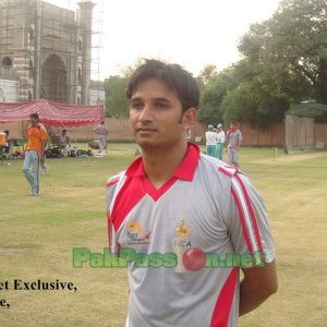 Aizaz Cheema appeared to be the fastest bowler on show