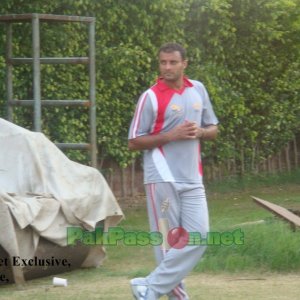 Tanveer Ahmed watching the proceedings from a distance