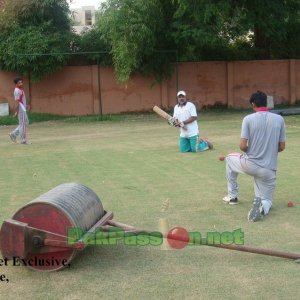 Time for some fielding practice for Taufiq Umar