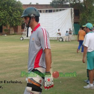 Hammad Azam ready for some batting practice