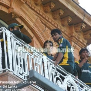 Pakistanis on Lord's balcony