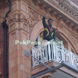 Shoaib Malik at Lord's balcony