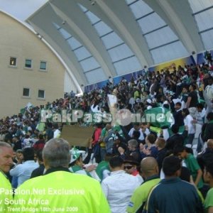 Pakistani supporters at Trent Bridge