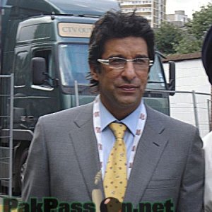 Wasim Akram at the Oval