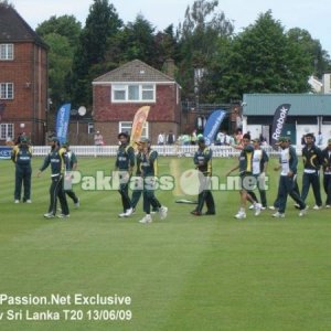Pakistani team complete their warm ups before the big final