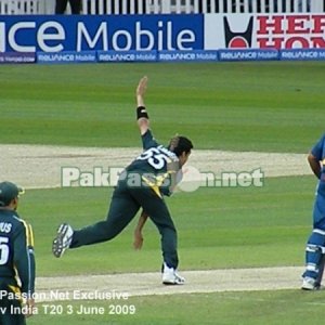 Umar Gul in his follow through