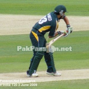 Ahmad Shehzad confidently defends one