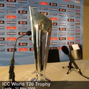 The 2009 ICC Twenty20 World Cup Trophy