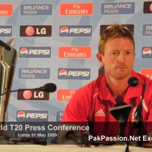 Paul Collingwood at Lords Press Conference