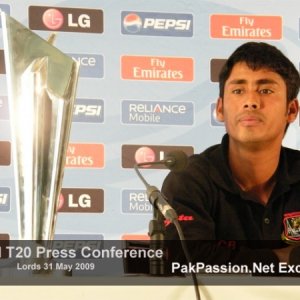 Mohammed Ashraful talks to the media at Lords Press Conference