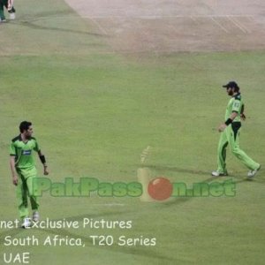 Umar Gul and Shahid Afridi