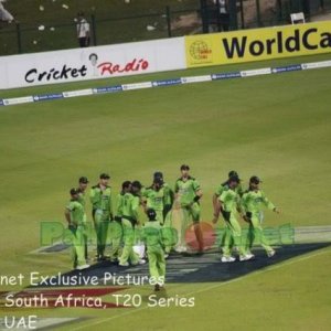 Pakistan celebrate a wicket