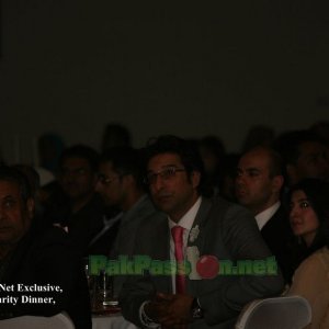 Wasim Akram at the Islamic Relief Fundraising Dinner at Old Trafford