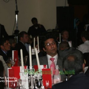 Wasim Akram at the Islamic Relief Fundraising Dinner at Old Trafford