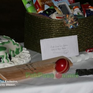 Cricketing gear being auctioned