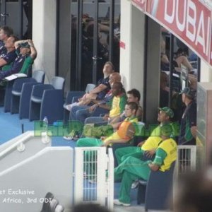 South Africa Team's Dug Out