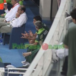 Pakistan Team's Dug Out