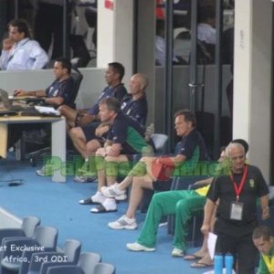 South Africa Team's Dug Out