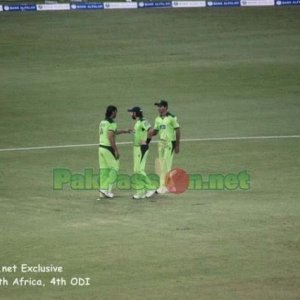 Shahid Afridi and Abdul Razzaq with Shoaib Akhtar