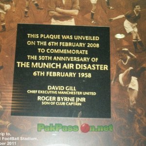 Munich Air Disaster Photo at Old Trafford