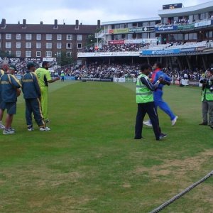 Players Enter the Field of Play