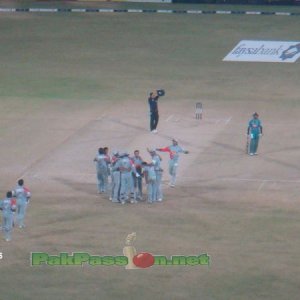 Stallions celebrate as they win the 2011 FBT20 Final at NSK
