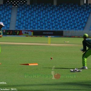 Ijaz Ahmed and Asad Ali during a practice session