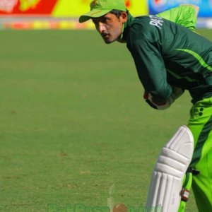 Junaid Khan batting