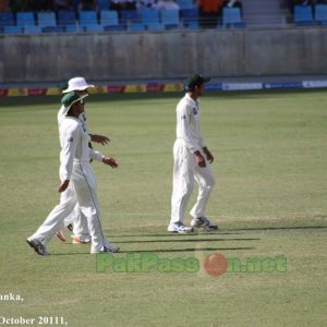 Saeed Ajmal, Junaid Khan and Azhar Ali