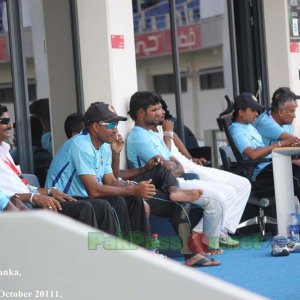 The Sri Lankan coaching staff